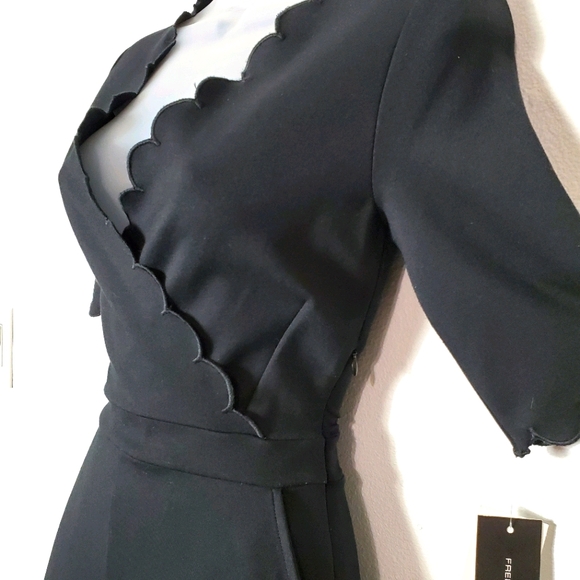 French Connection Beau Scallop-Trim Romper - US 4 - Picture 7 of 11